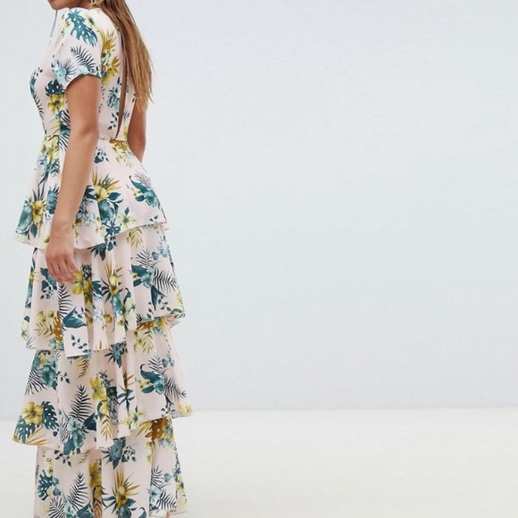 Multi-tiered floral maxi dress from ASOS - Picture 2 of 2